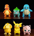 【OULA】Pikachu car ornaments car Pokémon center console cute doll Pokémon decoration Pokemon 6 pieces