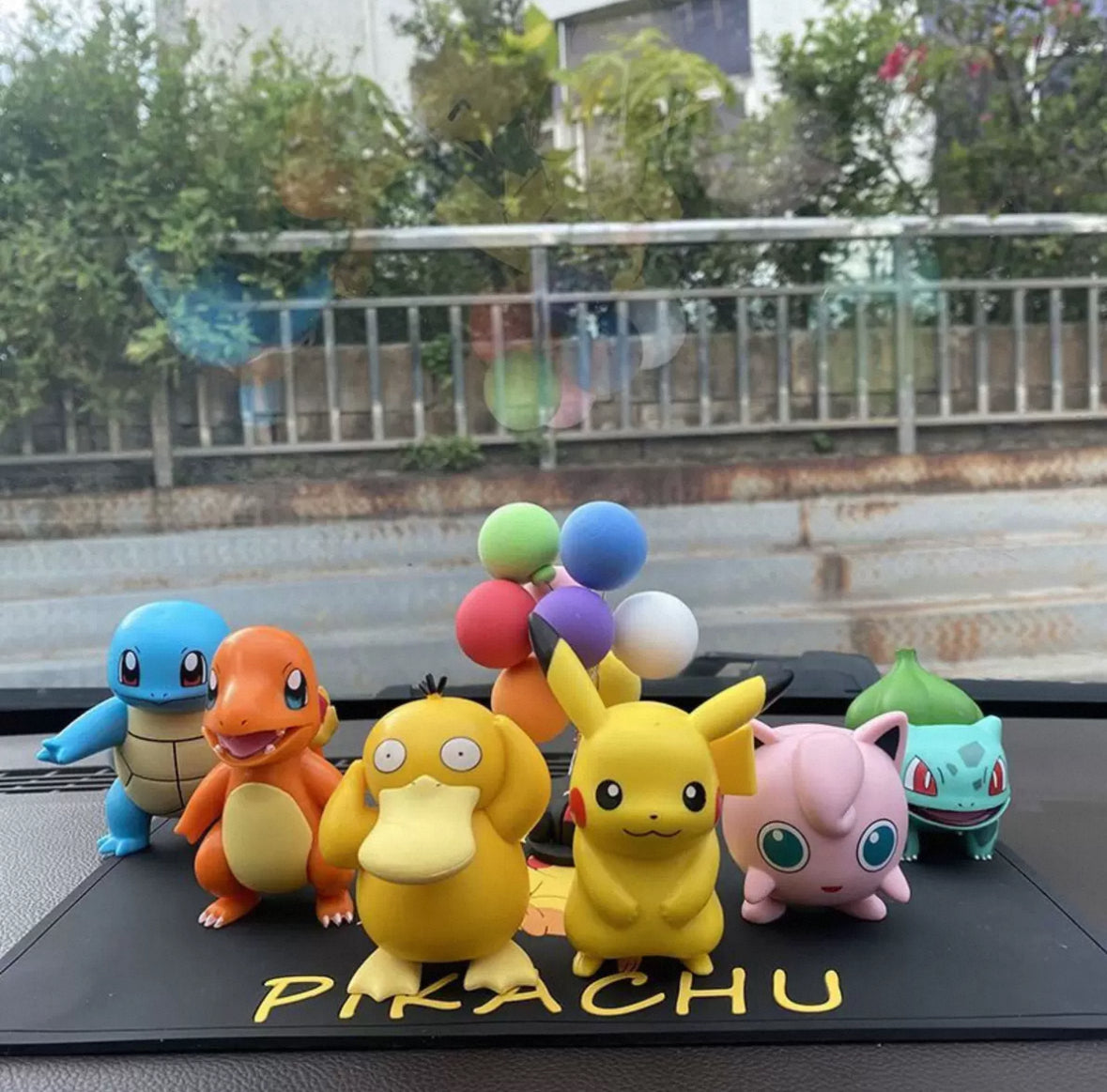 【OULA】Pikachu car ornaments car Pokémon center console cute doll Pokémon decoration Pokemon 6 pieces