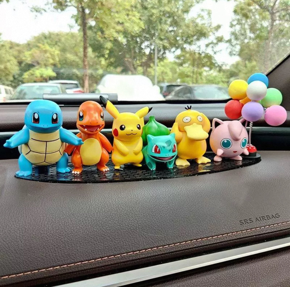 【OULA】Pikachu car ornaments car Pokémon center console cute doll Pokémon decoration Pokemon 6 pieces